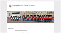 Desktop Screenshot of kongeaaegnensgarderforening.dk